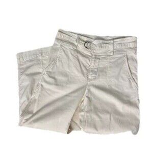 Anthropologie Wide Leg Belenes Pants Peach Belted Sz 26 High Rise Casual Office